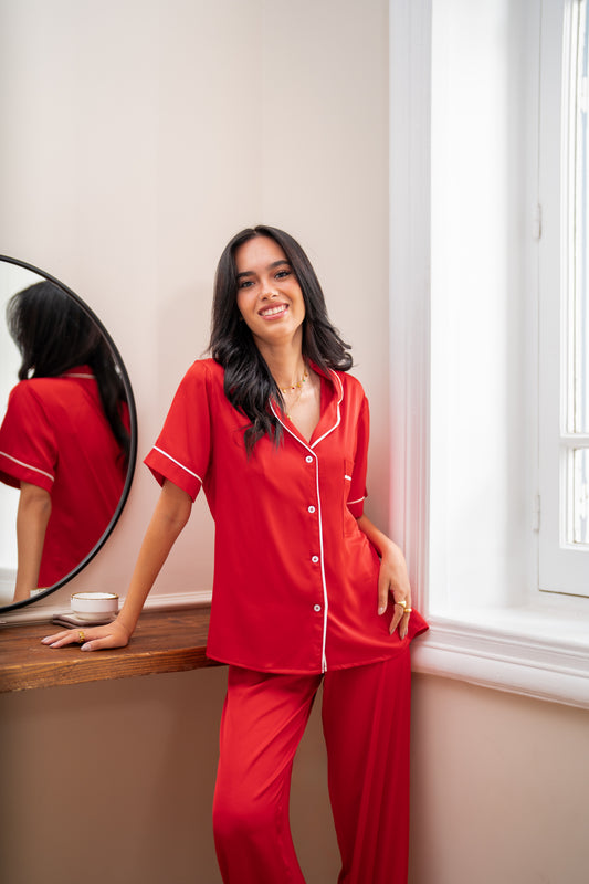 Red Half Sleeve Pj