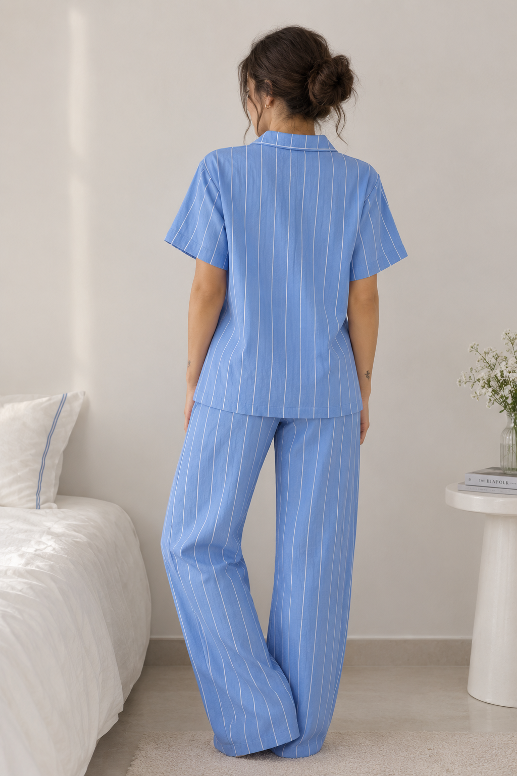 striped cotton pajamas